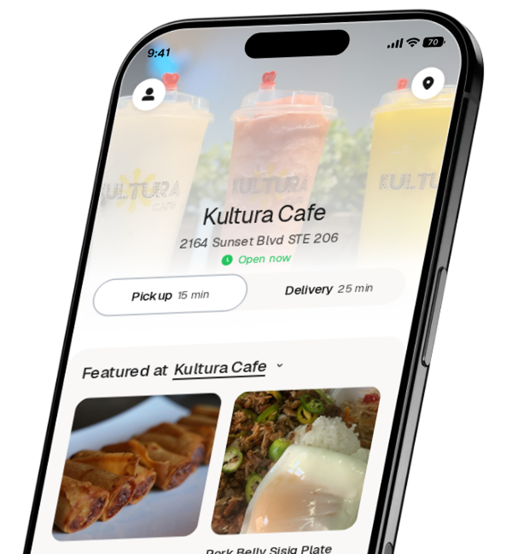 Kultura Cafe app preview