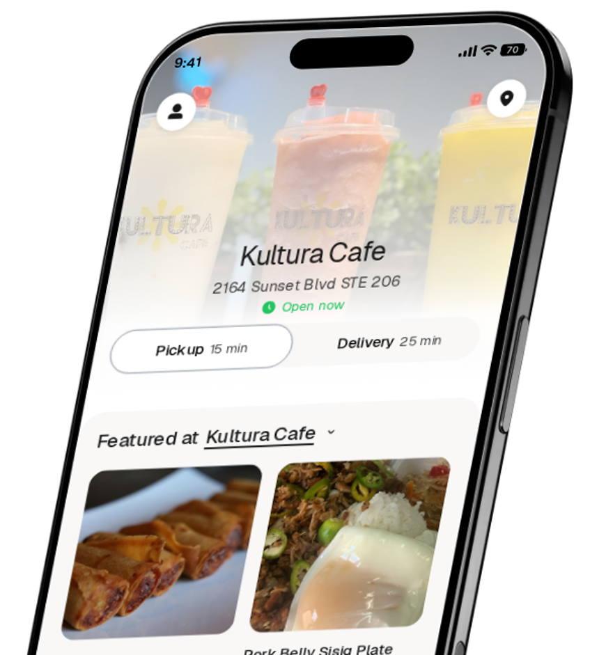 Kultura Cafe app preview